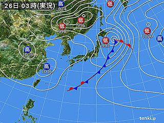 26日 西・東は晴れ 北も晴れ間あり