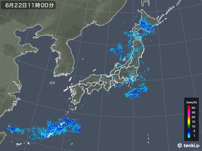 北海道や東北は激しい雨や落雷も