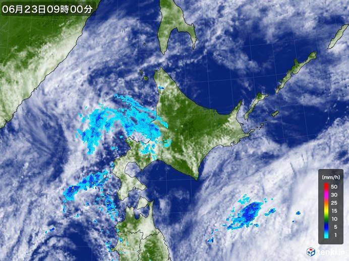北海道　雨はやんでもスッキリせず