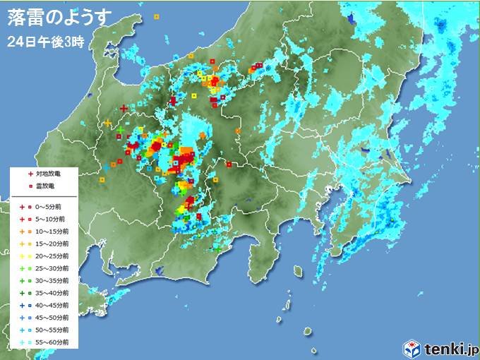 雨やんだ所も帰宅時に再び雨か