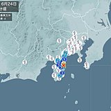 静岡県で震度4　津波の心配なし