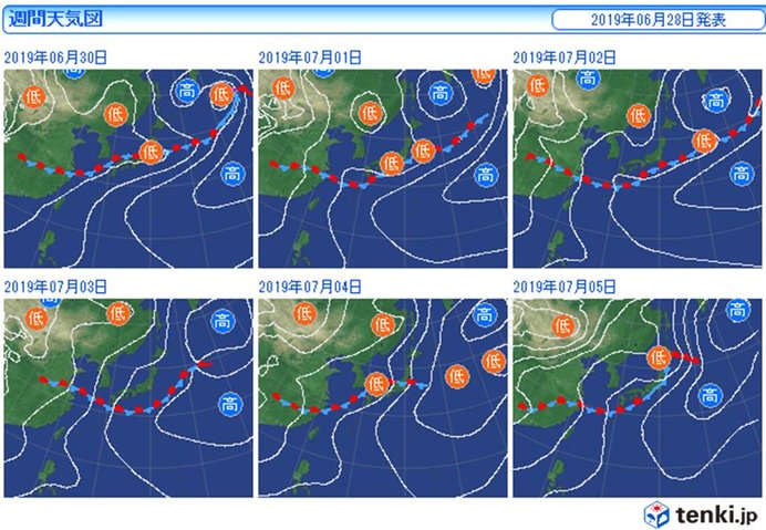 あさって以降の天気　週明けにかけて激しい雨に注意