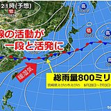 3日　猛烈な雨のおそれ　24時間で1か月分の雨も