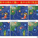 GWの天気　晴天続き一転　後半は広く雨も