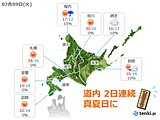 北海道　夏本番の暑さ復活!