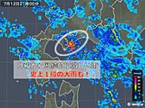 北海道で7月1位の大雨に