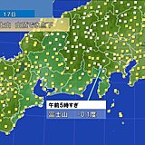 富士山頂氷点下　登山は十分な防寒を