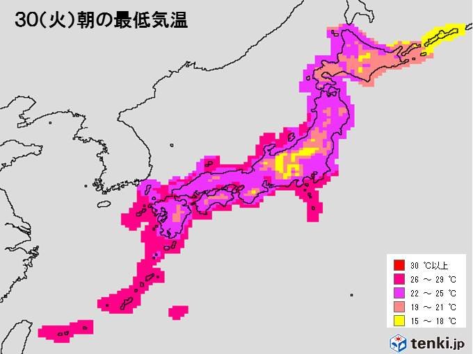 今夜も全国高温　寝苦しい