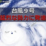 大型の台風9号　猛烈な勢力に発達