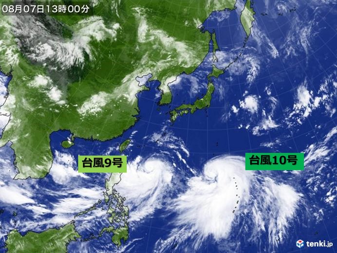 台風　12日間で5個発生