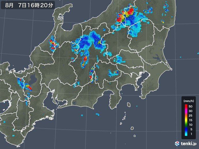 各地で雨雲発達中　落雷多発_画像