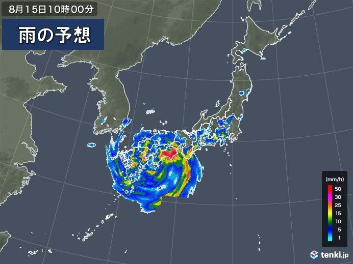 台風　各地への雨風の影響は　総雨量1200ミリ超も