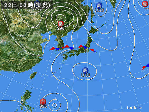 秋雨前線が停滞　広く大気の状態が不安定