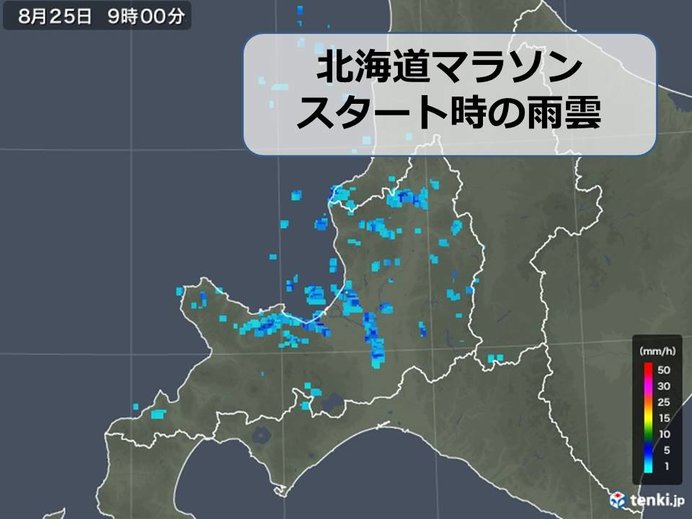 北海道　マラソン日和になる?