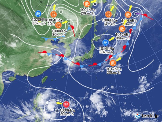 27日　前線付近で雨雲発達　土砂災害に厳重警戒