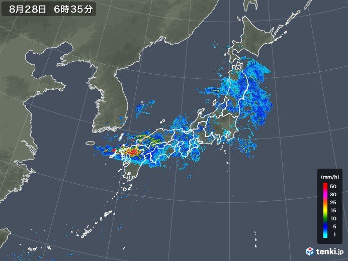 28日　九州北部　大雨に最大級の警戒を