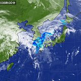 連休最終日　西と北から雨雲じわじわ