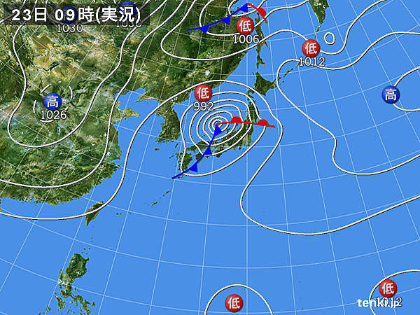関東　最大瞬間風速20メートル超