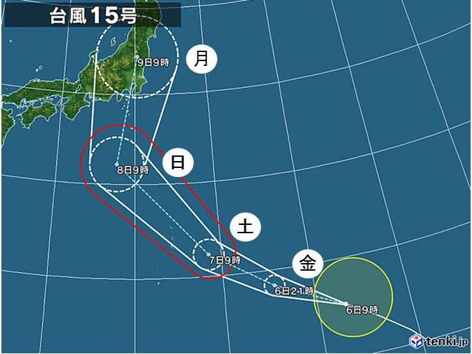 あす小笠原諸島は大荒れ