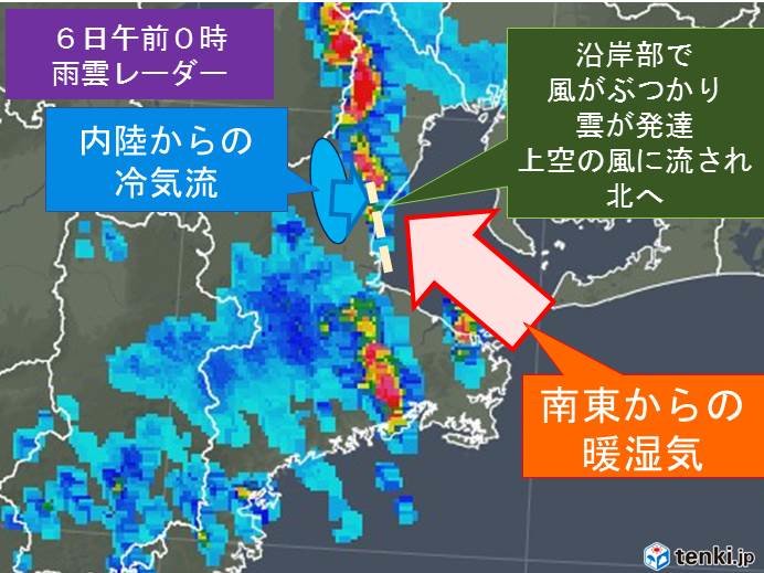 4日夜以降の局地的豪雨のメカニズムは?