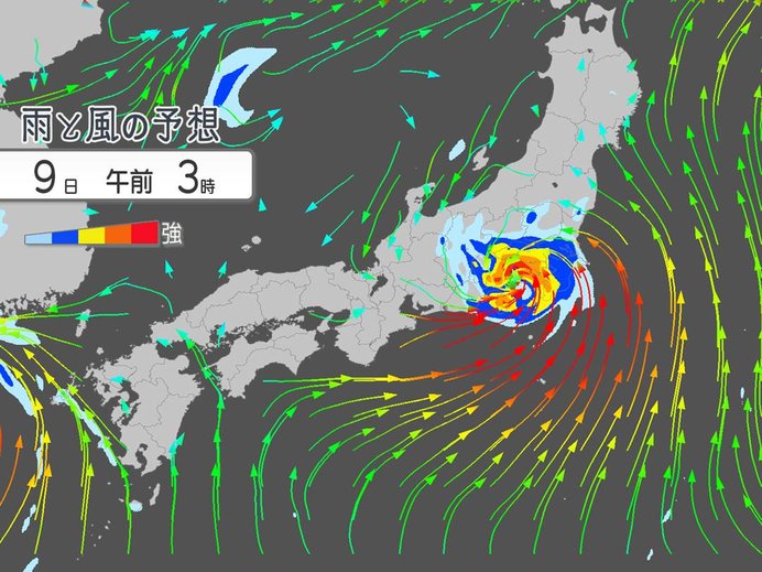 台風15号の特徴　風、波、雨はどんな強さになるのか