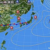 7日　本州　夜まで非常に激しい雨に注意