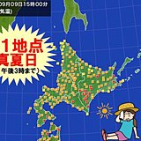 北海道　真夏日81地点　厳しい暑さ