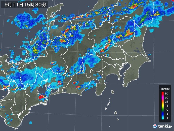 首都圏でも激しい雨に注意