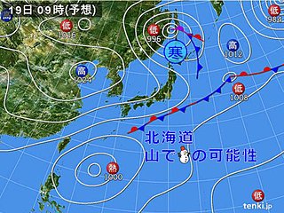 北海道 季節が進む 19日は山で雪も