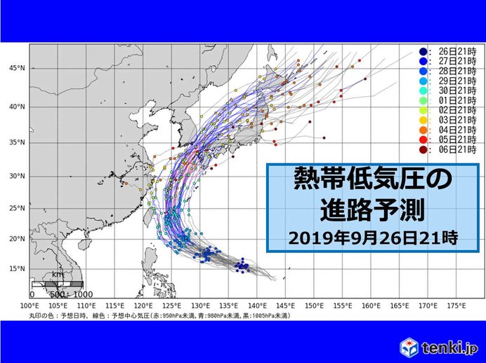 台風18号発生へ　来週は警戒　日本で大荒れの恐れ