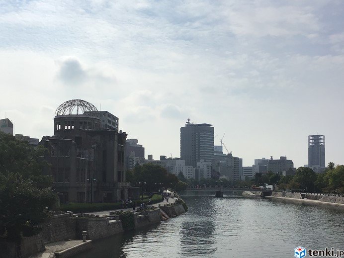 広島は10月としては記録的な暑さ