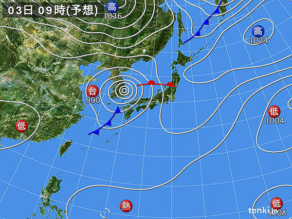 台風18号　西日本で激しい雨　金曜～東・北日本も