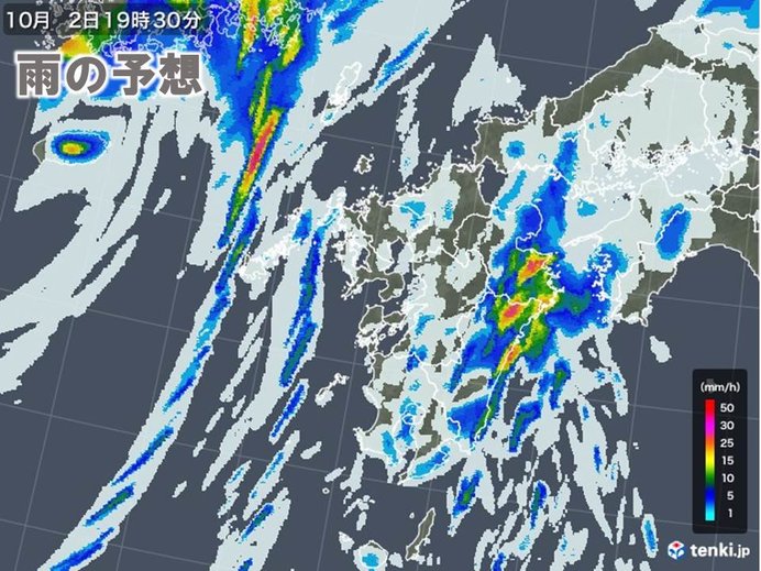 宮崎で1時間50ミリ超の非常に激しい雨を観測_画像