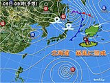 北海道　9日は暴風に警戒を　落雷、突風にも注意