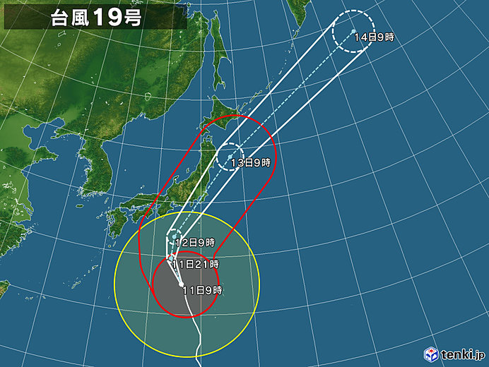 台風19号　関東に「最悪なコース」の理由