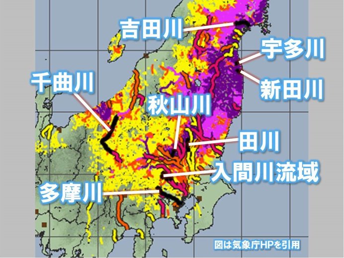 台風19号　東北や関東など複数の河川で氾濫発生