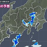 関東甲信など被災地周辺は夕方から所々で雨