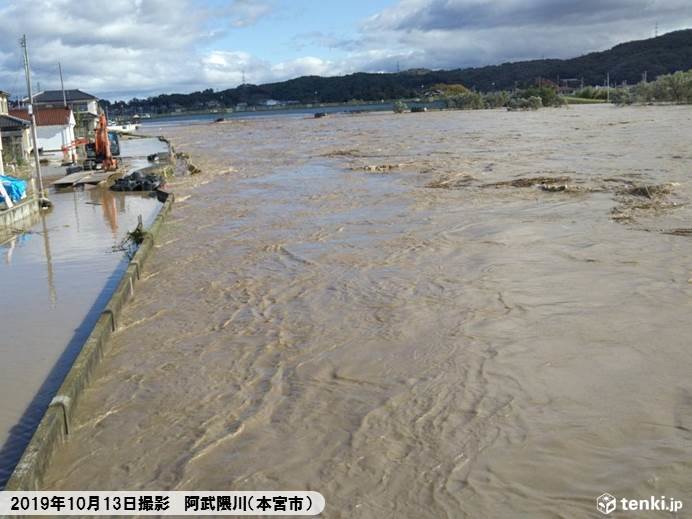 台風19号　「計画降雨」を上回る記録的大雨