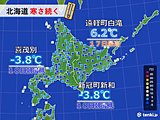 寒さ続く北海道　氷点下や最高でも一桁