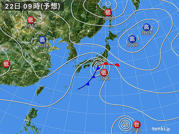 台風20号　温帯低気圧にかわるが大雨に