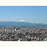 10日ぶりの快晴の朝　雪化粧した富士山