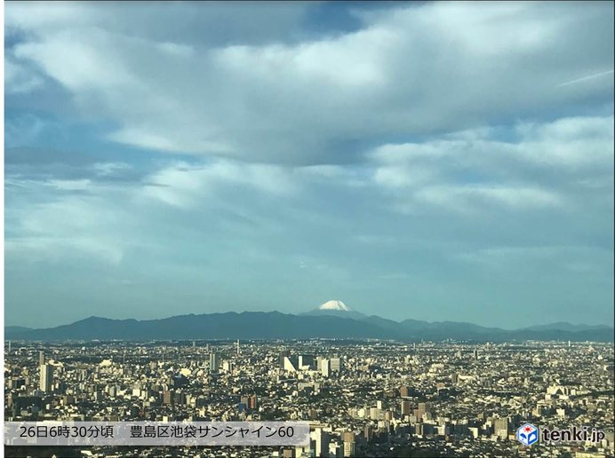 26日　九州から関東　日差し出て　暑さに注意_画像
