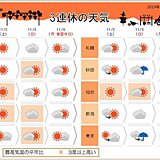 今年最後の三連休は「3K」に注意　北は雪　千葉は雨