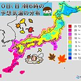 10日は全国的に晴天　朝晩は初冬らしい空気の冷たさ