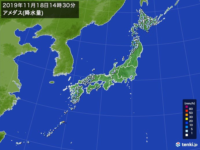 前線が日本列島を通過中　発達した雨雲は次第に東へ_画像