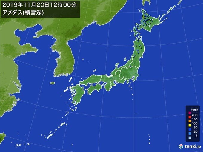 北は暴風　積雪増加　青森など東北北部の平地も積雪