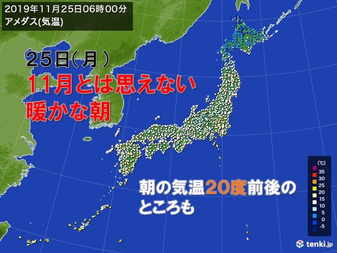 激しすぎる寒暖差　一週間で気温差18度