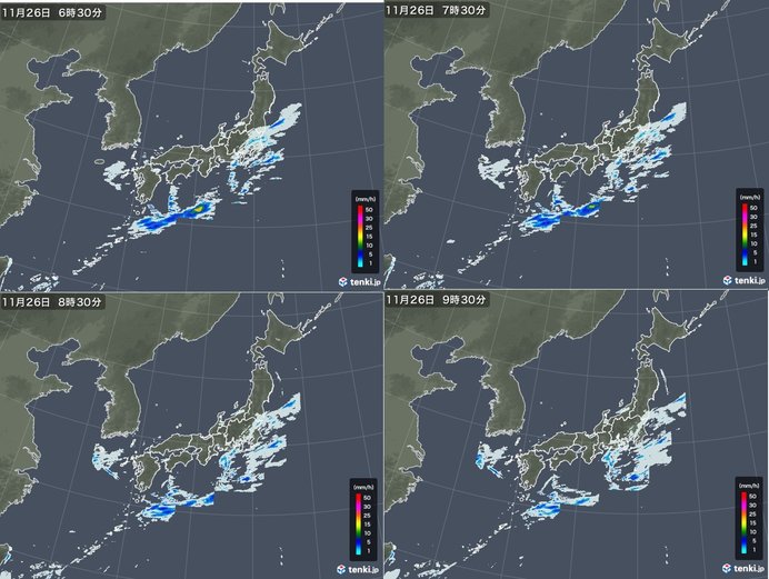 きょう26日　日差しはどこで?　傘はどこで必要?