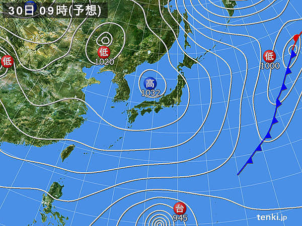 あさって30日(土)　この時期らしい寒さ続く