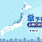 29日　お帰り時間の傘予報